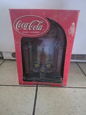 COCA COLA  AM / FM RADIO AND NIGHTLIGHT - VINTAGE STAINED GLASS STYLE LOOK  NIB
